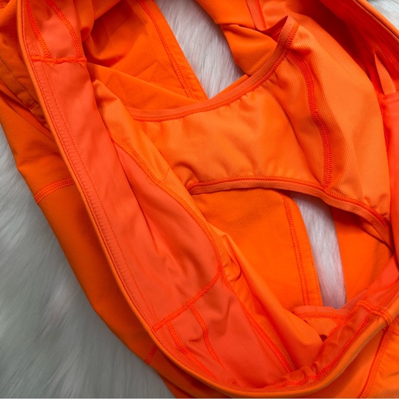 Lululemon Speed Up Short Long *4" Highlight Orange sz 10 - Picture 8 of 9